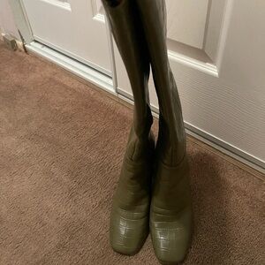 Olive Green Women's Boots